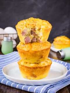 Baked Ham and Cheese Egg Muffins Pic