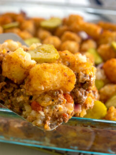 Cheeseburger Tater Tot Casserole Pic