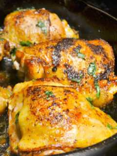 Crispy Cast Iron Chicken Thighs Picture