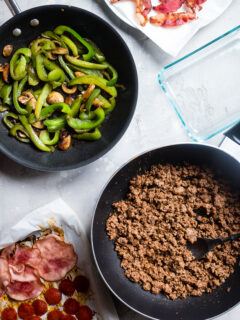 Low Carb Pizza Meal Prep Bowls Picture