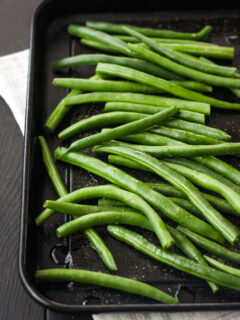 Baked Eggs and Green Beans Picture