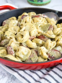 Creamy Pesto Tortellini Photo