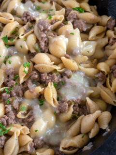 Philly Cheesesteak Pasta Image