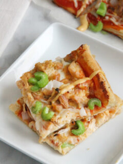 Puff Pastry Honey Mustard Chicken Pizza Image