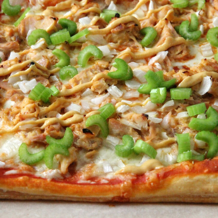 Puff Pastry Honey Mustard Chicken Pizza Photo