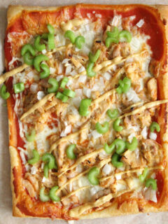 Puff Pastry Honey Mustard Chicken Pizza Pic