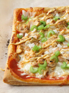 Puff Pastry Honey Mustard Chicken Pizza Picture