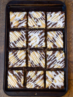 Banana Nutella Snack Cake Picture