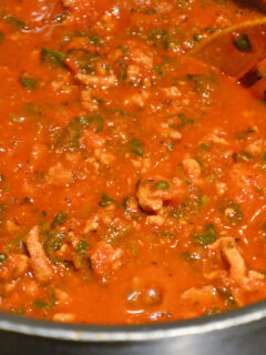 Easy Bolognese Sauce with Spinach Pic