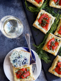 Smoked Salmon Avocado Cream Cheese Pastries Image