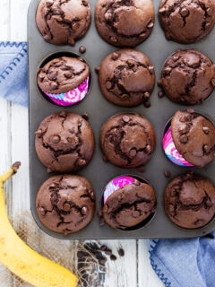 Chocolate Banana Muffins Image
