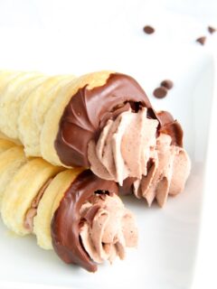 Chocolate Cream Horns Pic