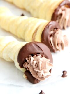 Chocolate Cream Horns Picture