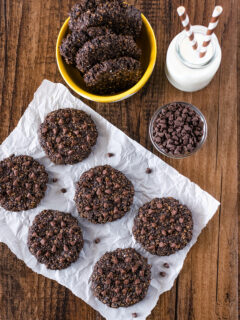 Peanut Butter Chocolate Banana Breakfast Cookies Image