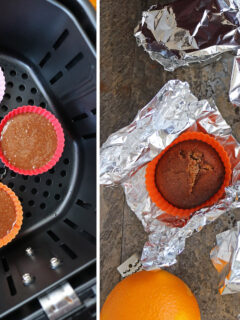 Air Fryer Chocolate Orange Cupcakes Pic