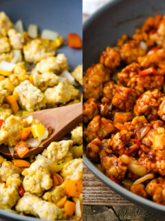 BBQ Tempeh Stuffed Sweet Potatoes Image