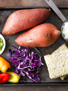 BBQ Tempeh Stuffed Sweet Potatoes Pic