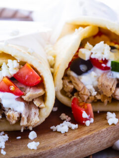 Instant Pot Greek Pork Wraps Pic