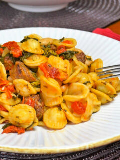 Italian Sausage Pasta with White Beans Image
