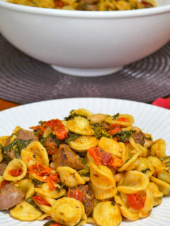 Italian Sausage Pasta with White Beans Picture