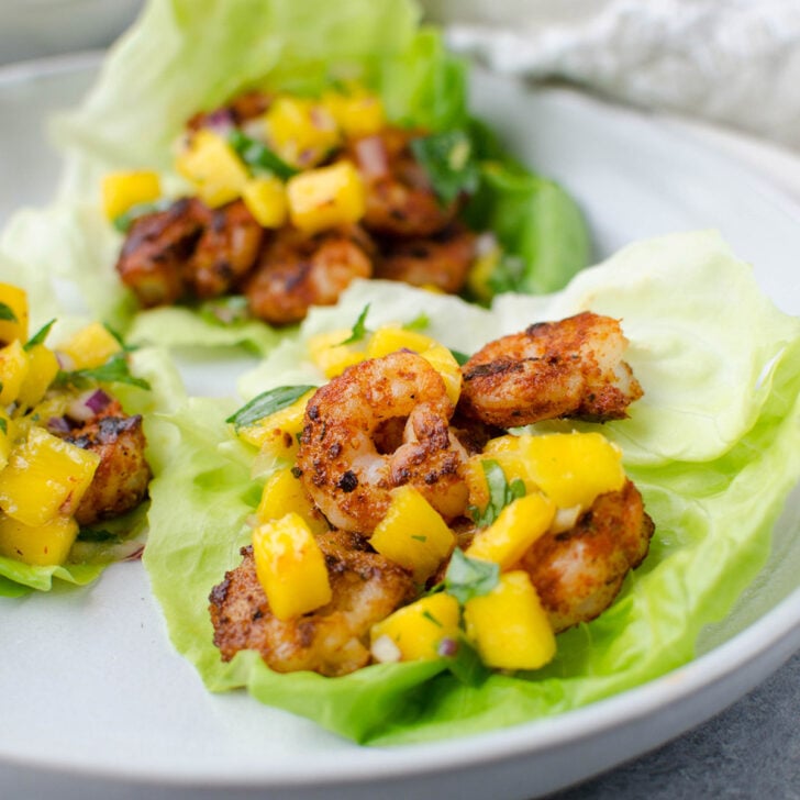 Paleo Blackened Shrimp Lettuce Wraps Photo