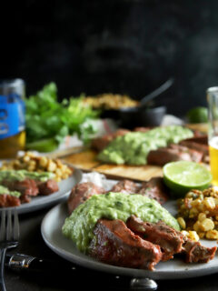Chipotle Flank Steak with Avocado Salsa Pic