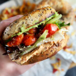 Everything Avocado Turkey Bagel Sandwiches Photo