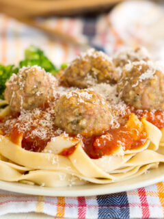 Gluten Free Baked Turkey Meatballs Image