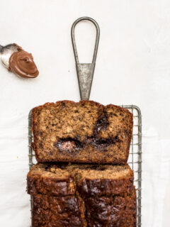 Nutella-Swirled Banana Bread Image