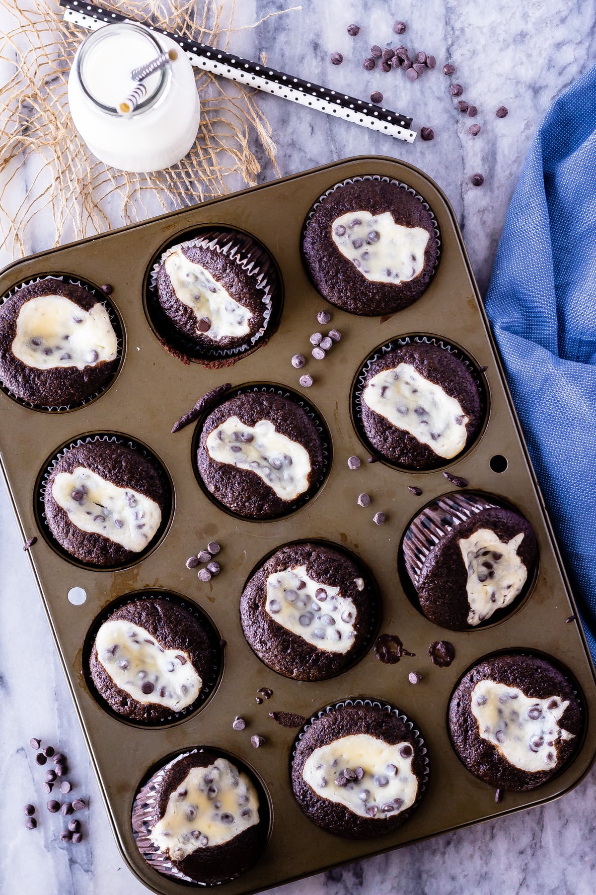 Black Bottom Cupcakes Recipe - Food Fanatic