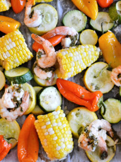 Sheet Pan Roasted Shrimp and Summer Vegetables Pic