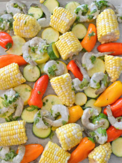Sheet Pan Roasted Shrimp and Summer Vegetables Picture