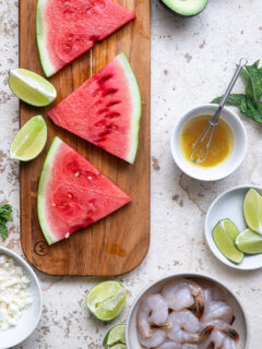 Shrimp Avocado Salad with Watermelon Picture