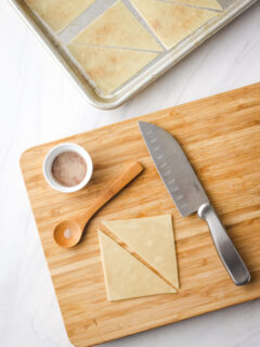 Cinnamon Baked Wonton Chips Image
