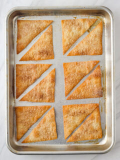 Cinnamon Baked Wonton Chips Pic