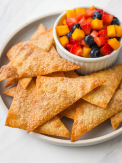 Cinnamon Baked Wonton Chips Picture