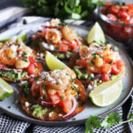 Honey Lime Shrimp and Guacamole Tostadas Photo