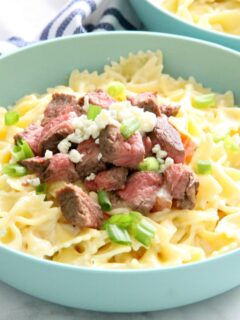 Steak Gorgonzola Pasta Photo