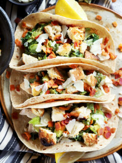 Charred Caesar Salad Avocado Tacos Picture