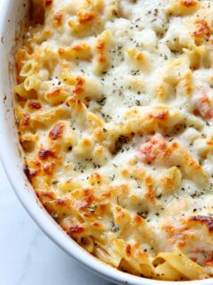Cheesy Tomato Pasta Bake Image