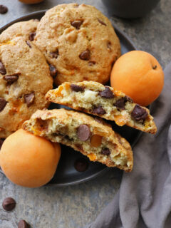 Chocolate Chip Muffin Tops with Apricots Picture