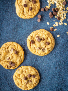 Chocolate Chip Oatmeal Peanut Butter Cookies Image