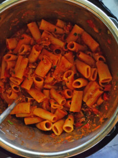 Instant Pot Sausage & Rigatoni with Goat Cheese Image