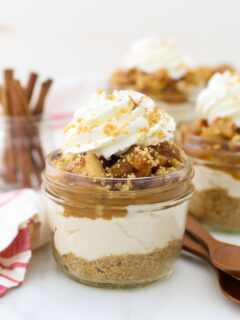 No Bake Mini Apple Pie Cheesecakes Image