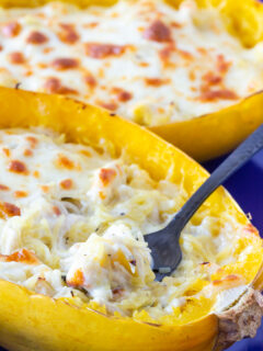 Chicken Alfredo Stuffed Spaghetti Squash Pic