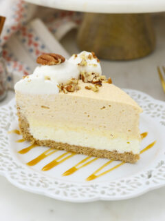 No Bake Pumpkin Mousse Cake with White Chocolate Image