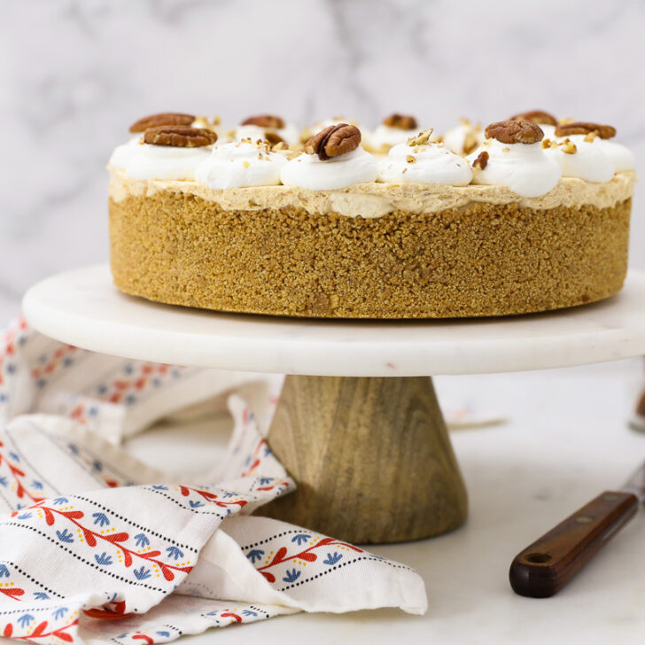 No Bake Pumpkin Mousse Cake with White Chocolate Photo