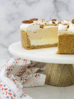 No Bake Pumpkin Mousse Cake with White Chocolate Pic