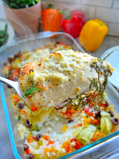 One Pan Greek Chicken and Rice Picture