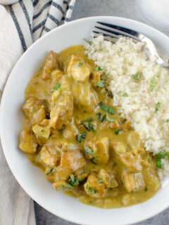 Paleo Basil Chicken Coconut Curry Image